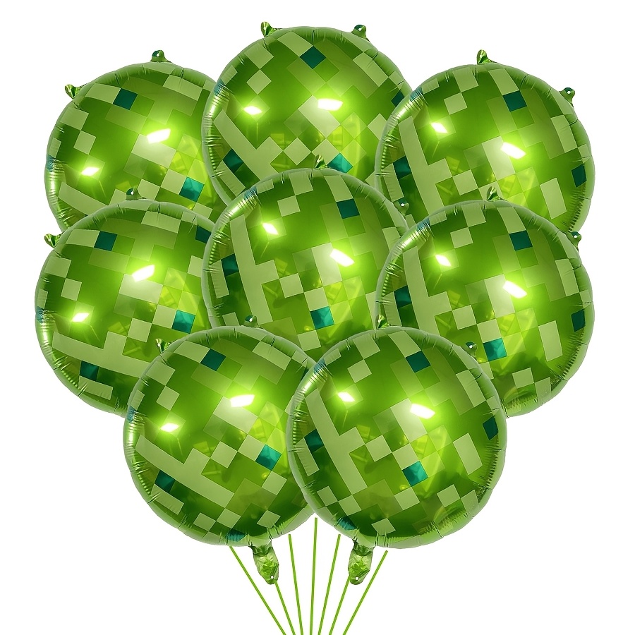Esports Gaming Events - Zestaw balonów Pixel Green - Dekoracje