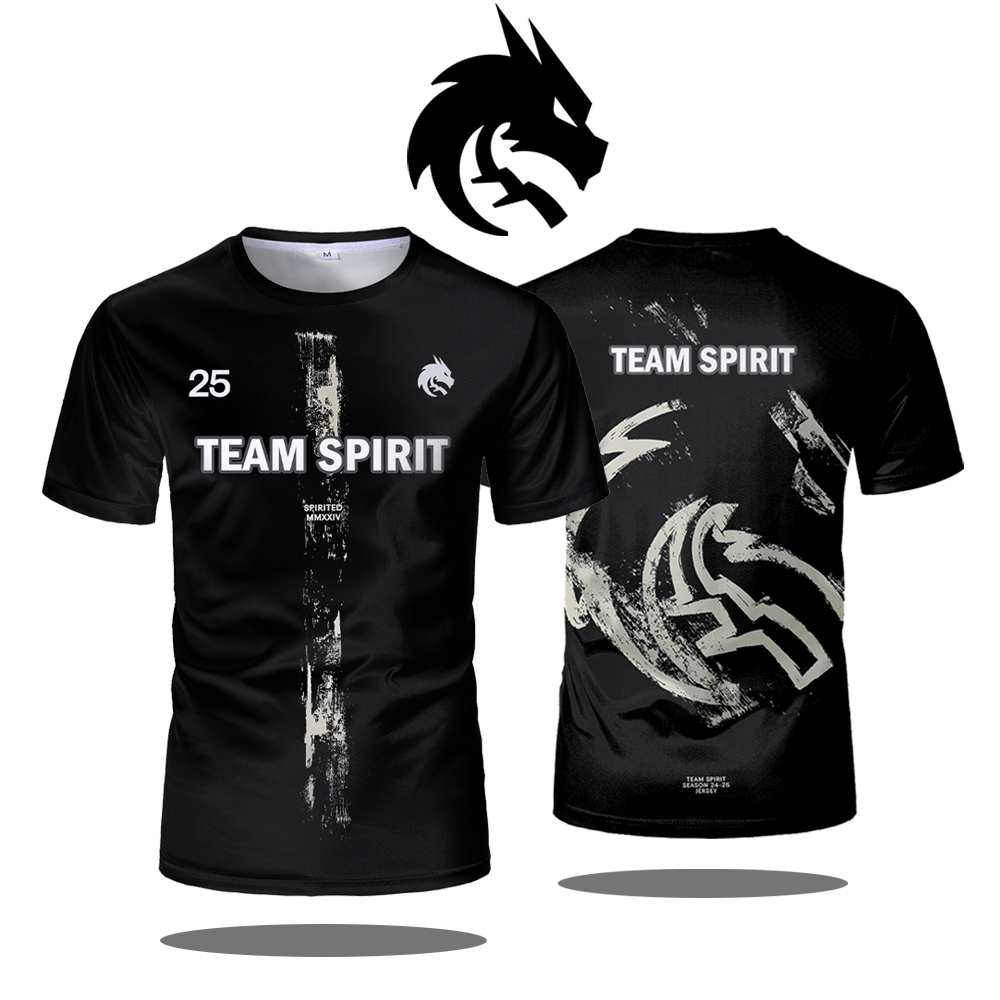 Esports Gaming T Shirt - Team Spirit 2025 nowe koszulki CS2