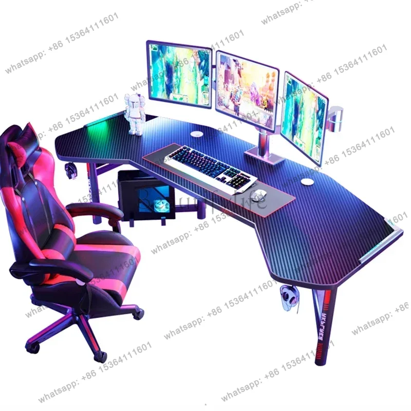 Esports Gaming Furniture - Białe biurko komputerowe, meble biurowe, biurka