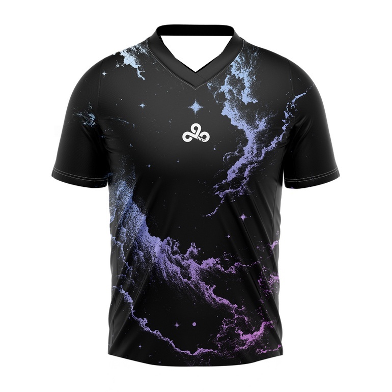 Esports Gaming Team - Koszulka Esportsowa New Cloud9 Galaxy Nebula